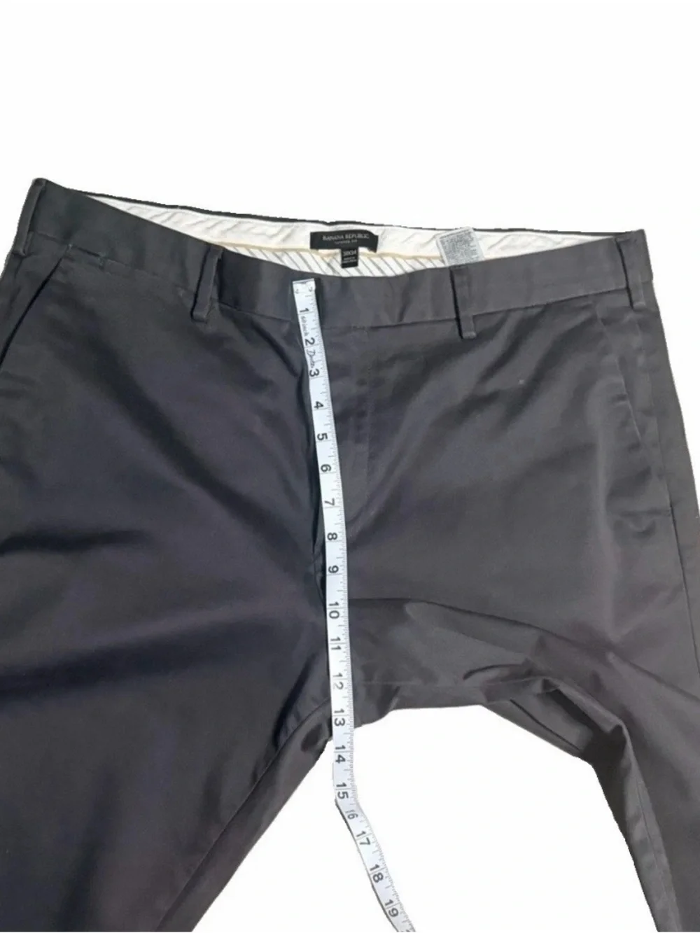 Banana Republic Men's Dark Gray Straight Chinos